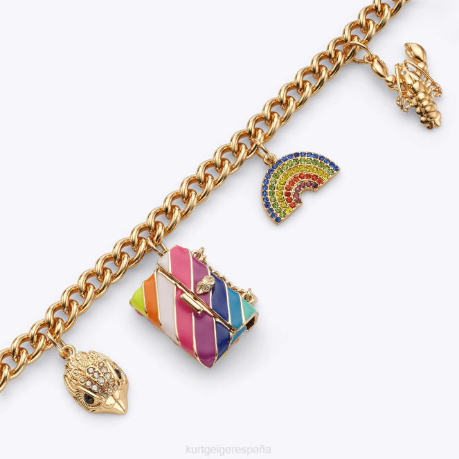 Kurt Geiger mujer collar con múltiples dijes de Londres 2LPR186 | accesorios oro